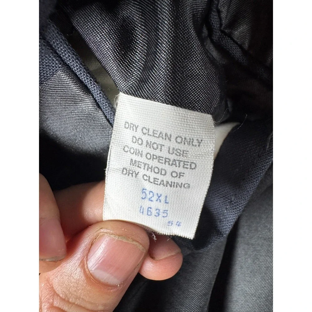 Alexander Lloyd Suit 52XL 41x32 Mens Vintage Double Breasted Gray Pleated Big